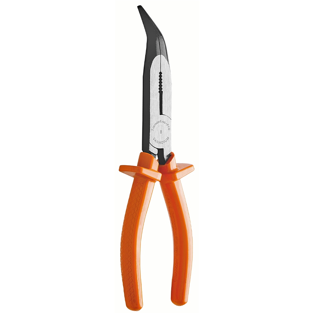 Alicate Meia Cana 8" Bico Longo Curvo Tramontina PRO Isolado 44004/180