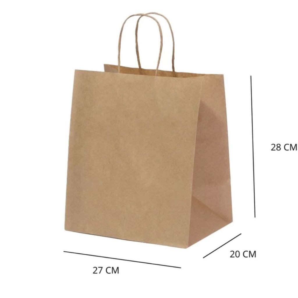 10~50 SACOLA KRAFT  27 X 20 X 28 - (LC) REF:6291
