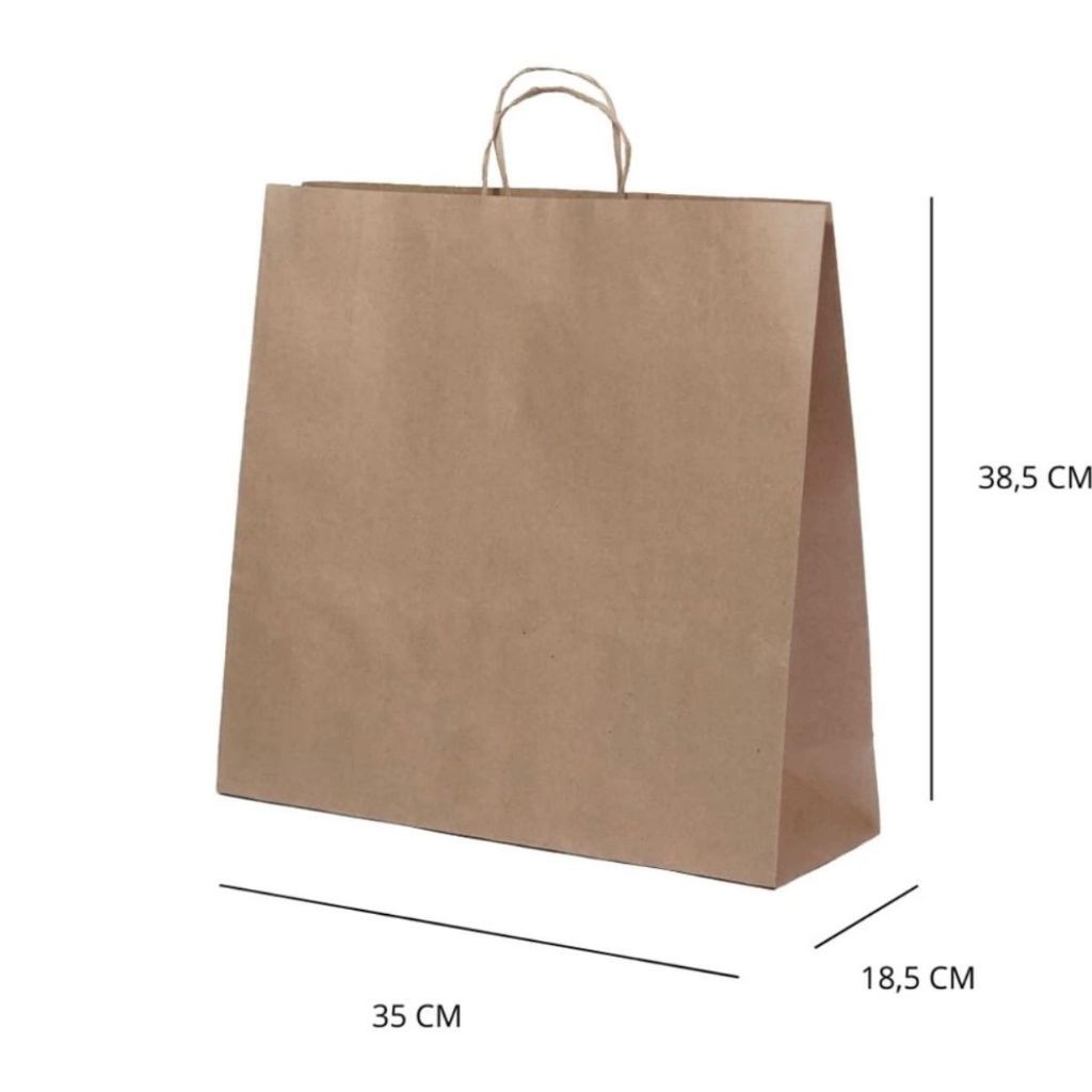 10~50 SACOLA KRAFT  35 X 18,5 X 38,5 (LC) - REF:0114