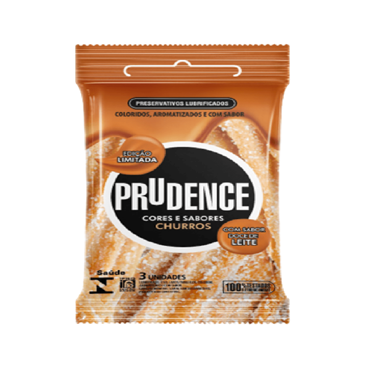 Preservativo Prudence Sabor Churros - 3 Unidades
