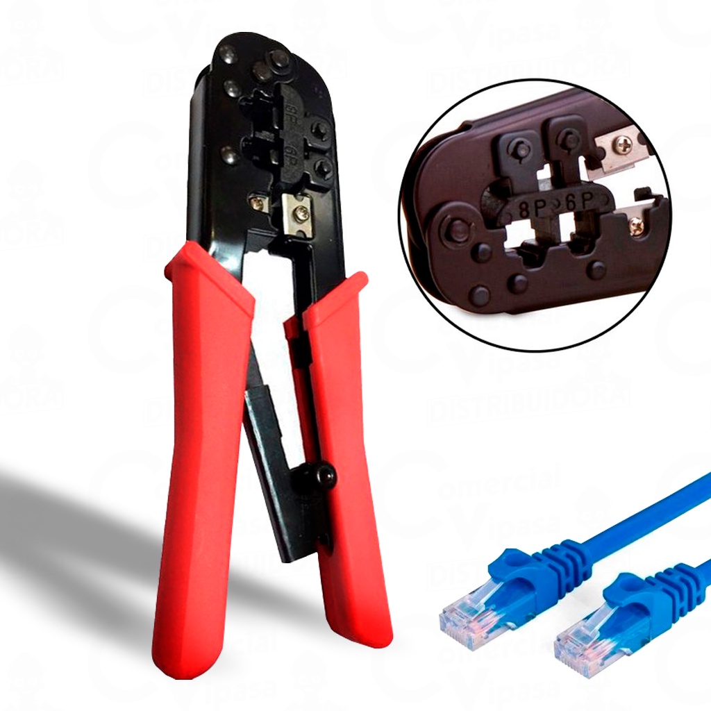 Alicate De Crimpagem Crimpar Corte Cabo De Rede Rj11 Rj45 Alta Qualidade