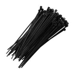 Abraçadeira Nylon 2,5 x 200mm Preta com 100 Peças 401056 DUTOPLAST
