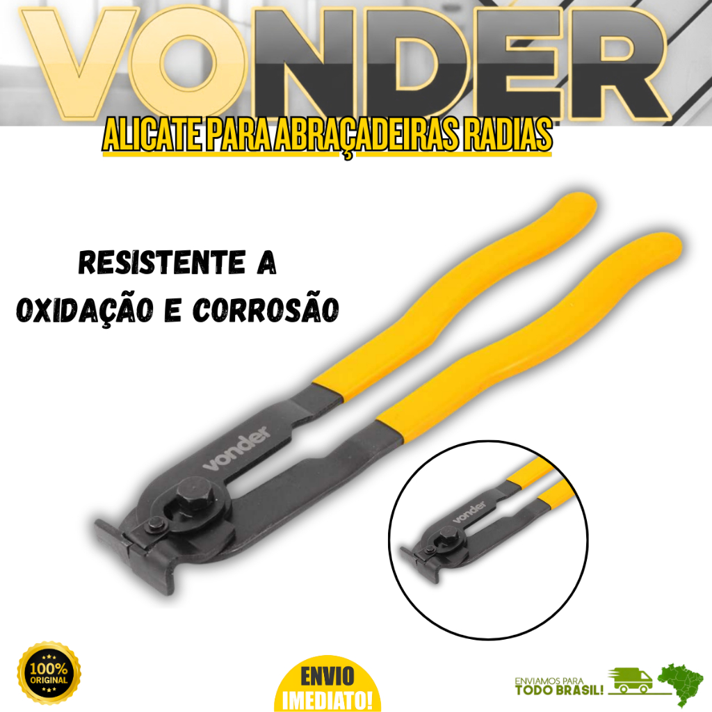 Alicate Para Abraçadeira Radial Vonder Filtros Bombas Juntas Homocinéticas Oferta Premium Resistente