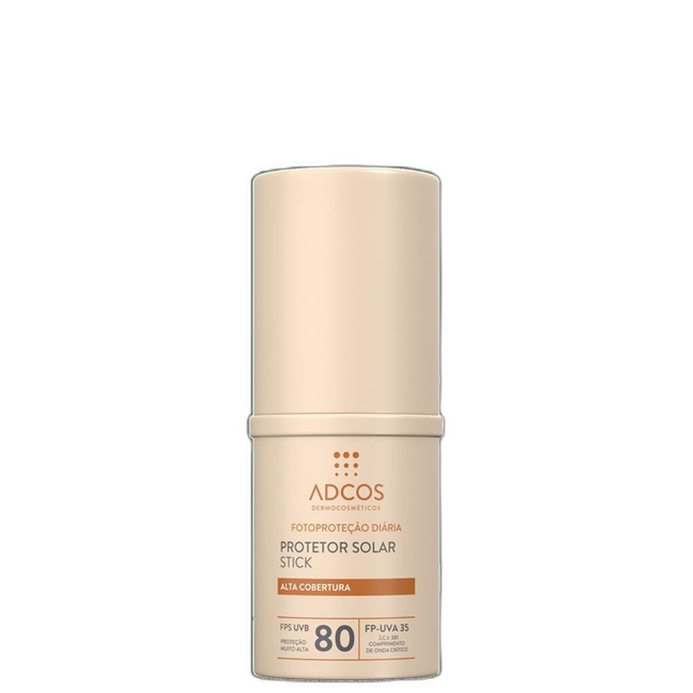 Adcos Fotoproteção Diária FPS 80 Stick Beige - Protetor Solar Facial com Cor 17g
