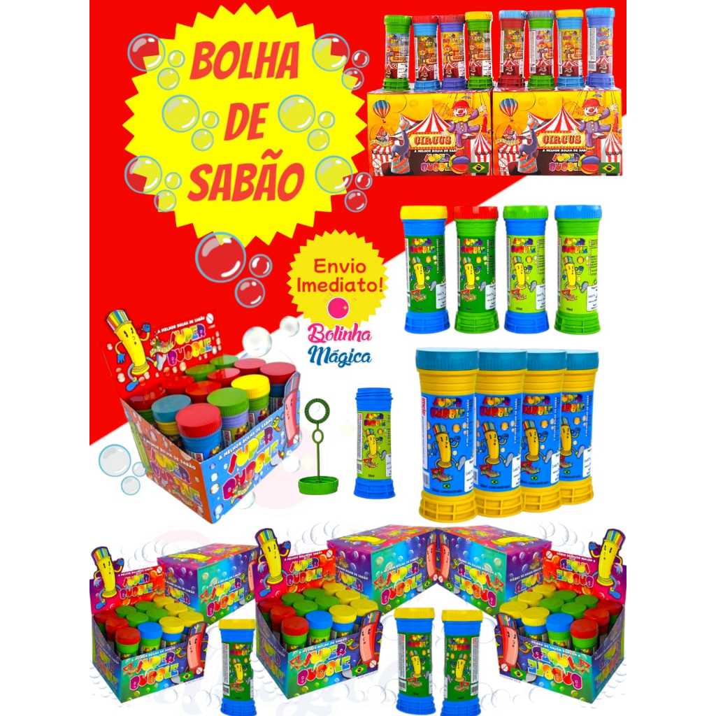 25 Bolha Bolinha De Sabão Para kit Festa Infantil Lembracinha Decoração Aniversario Prenda novo