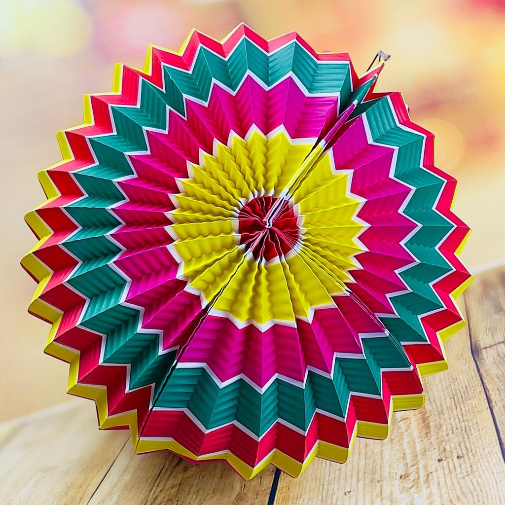 1~6 DECORAÇÃO DE BOLA COLORIDA 24 CM 6132-5 FESTA JUNINA (EX) (CHOCO)