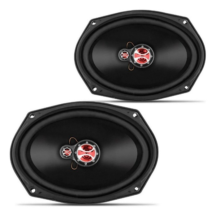 1 Par De Alto Falantes 6x9 140w Rms 4 Ohms Triaxial - Fz.69p