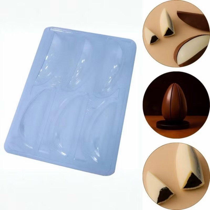 1~4 FORMA SILICONE BWB SP ESPECIAL P/ OVO 6 FATIAS BWB 3716 (BWB PÁSCOA 2026) LANÇAMENTO (CHOCO)