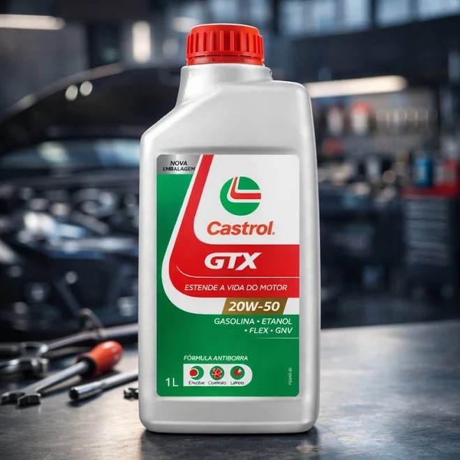 1 Litro Óleo Motor Mineral Castrol GTX Antiborra Sae 20w50