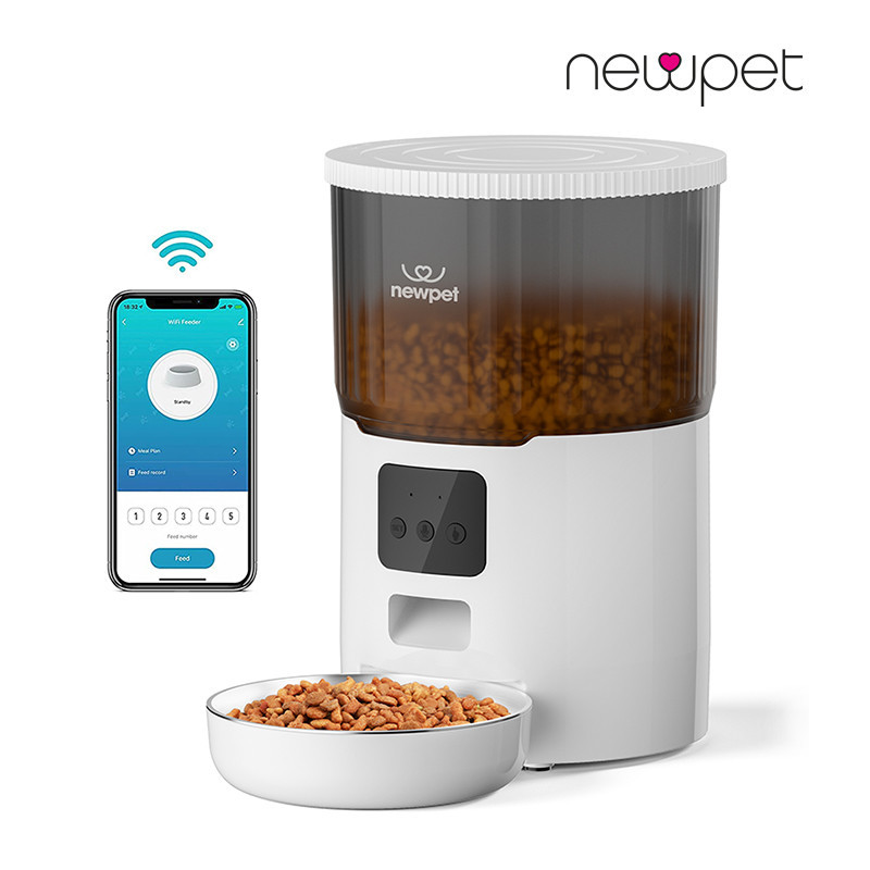 4L Alimentador Automático De Animais De Estimação Dispensador Inteligente De Alimentos Para Gatos