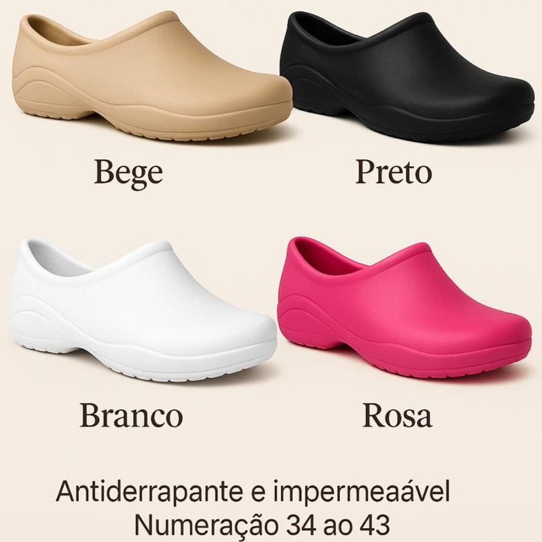 Sapato Antiderrapante Profissional Impermeável