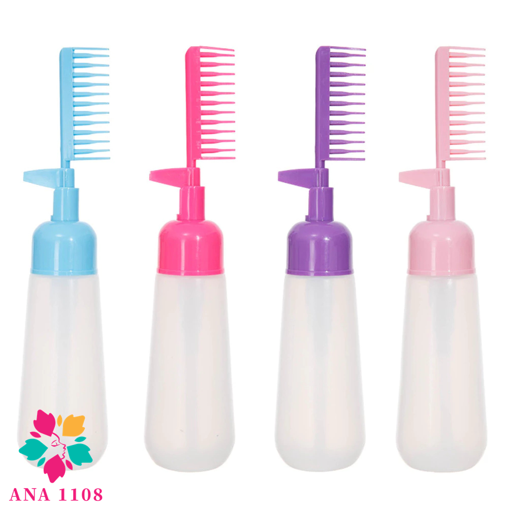 ANA1108 Pente Aplicador De Óleo/Creme/Tintura Para Todos Os Tipos De Cabelo Cor aleatória