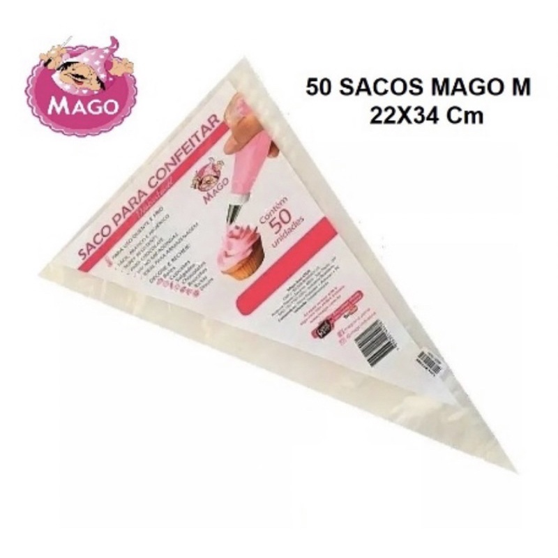 50 Saco de Confeitar 22x34 Manga de Confeitar Para Bico Confeiteiro//
