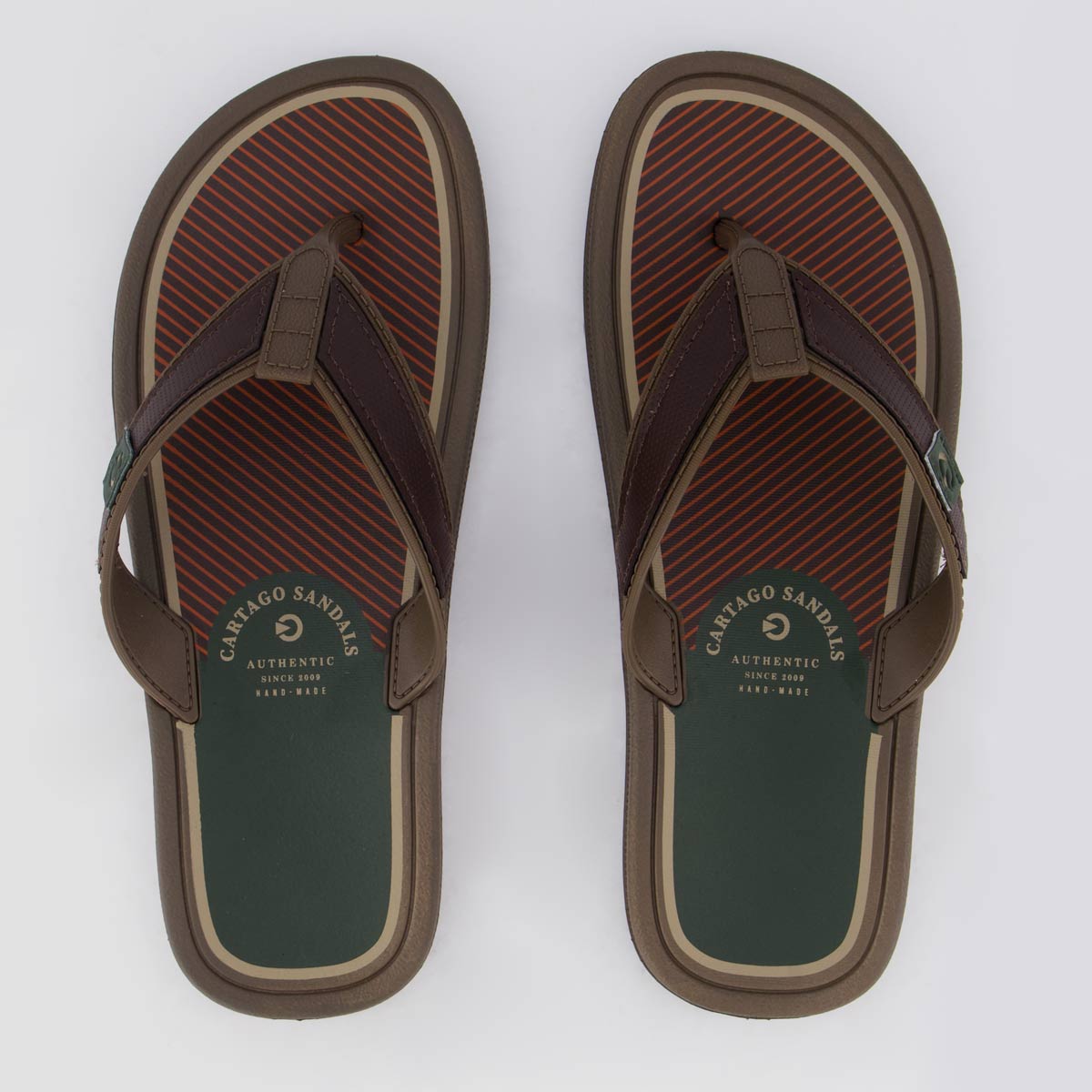 Chinelo Cartago Maiorca Essencial AD Marrom - 37 / 38