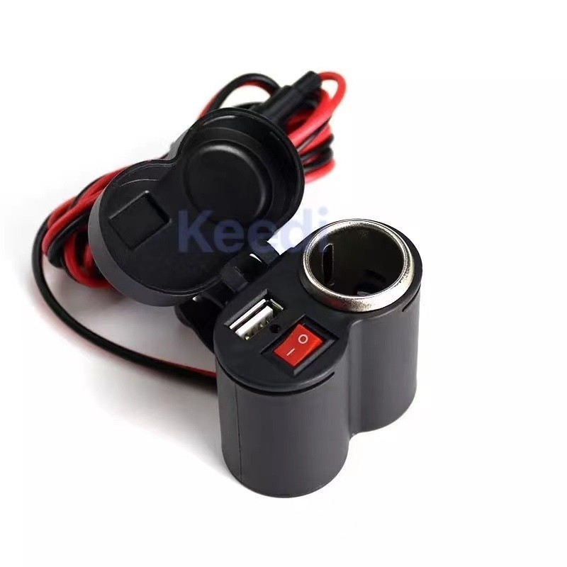 Adaptador Tomada Usb Carregador Para Motos Celular GPS