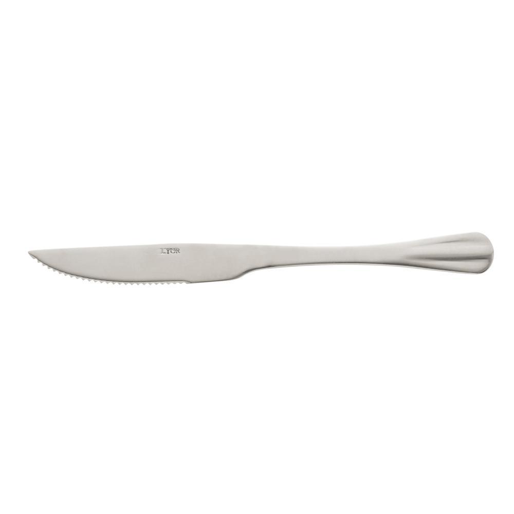 6 Facas para Churrasco Lyor Positano de Aço Inox 23cm