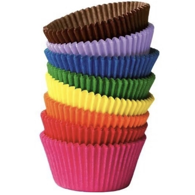 450 Forminha Para Cupcake Forneavel PLAC Escola a Cor 10x45 un