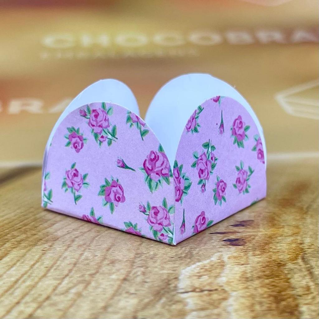 50~350 forminhas 4 Pétalas para doces TEMA JARDIM ENCANTADO FLORAL ROSA 48.2