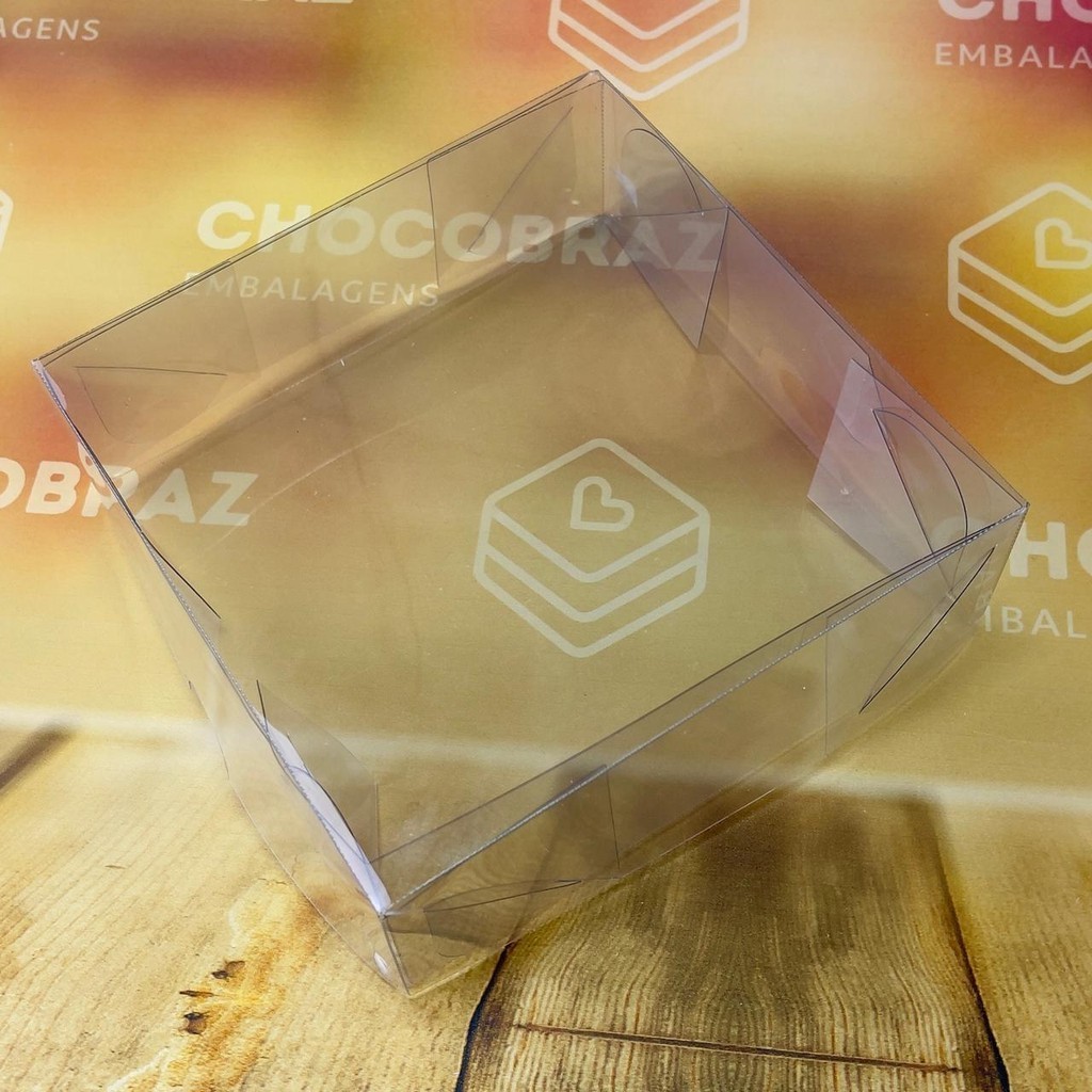 10~50 CAIXA EM ACETATO CRISTAL (09 DOCES) 4x12 x12 ID5031 (IDEIA) ESSENCIAL (CHOCO)
