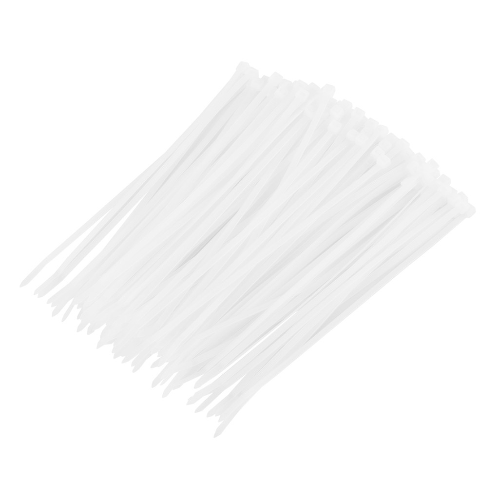 ABRACADEIRA DE PLASTICO, 100X2,5MM, BRANCO, 100PCS // SPARTA