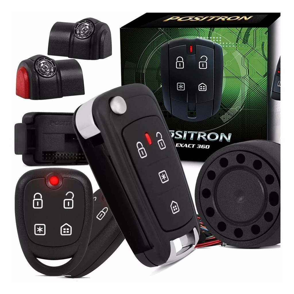 Alarme Automotivo Positron Exact Ex360 + Chave Canivete Positron Px80