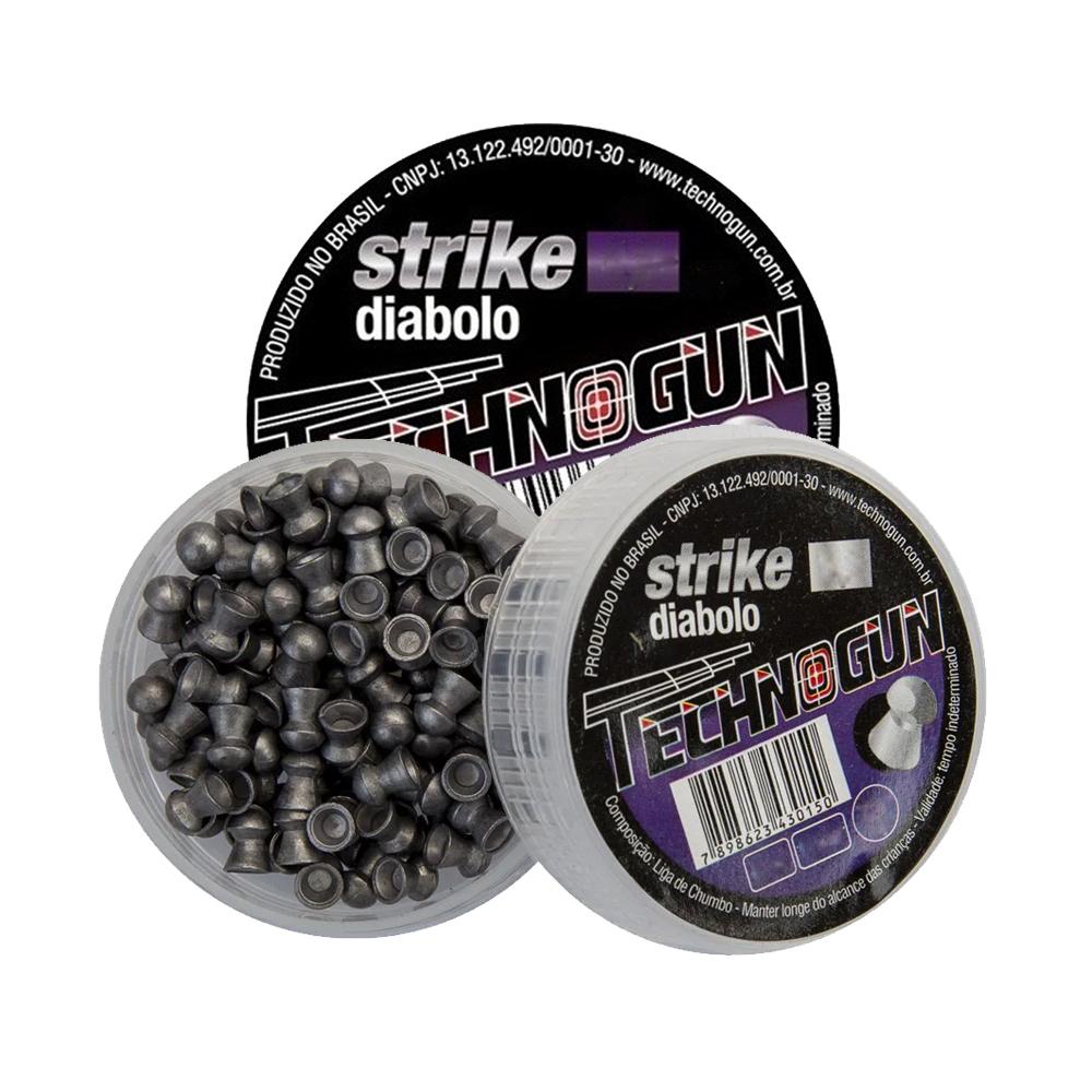 2 Latas de Chumbinho Strike Diabolô 5.5mm 250 unidades – Technogun