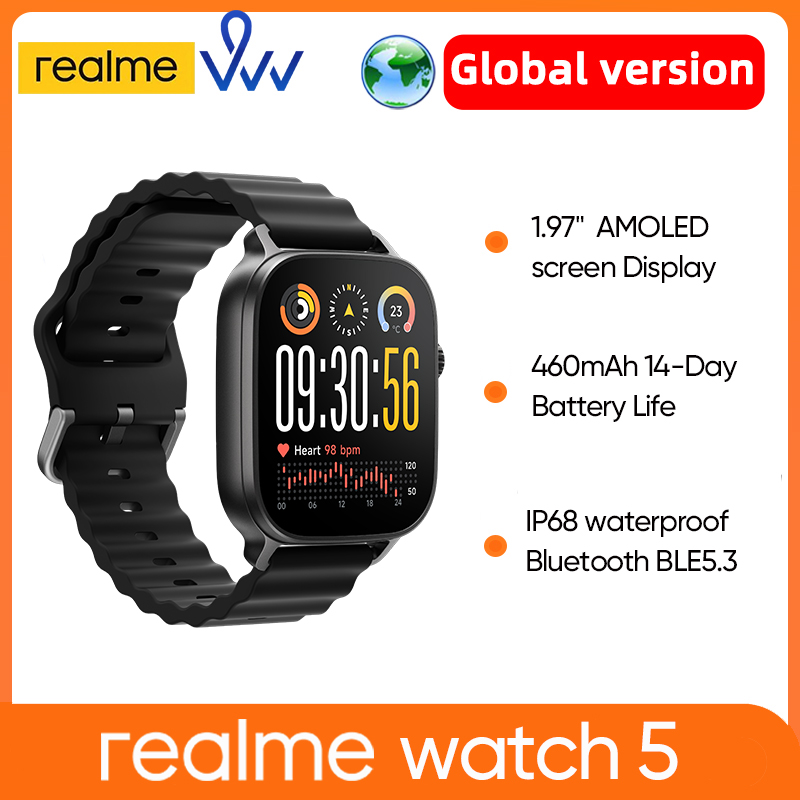 Relógio Realme 5 AMOLED 14 dias Bateria GPS