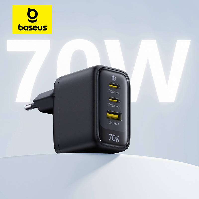 Carregador Rápido 70W Baseus Tipo C USB