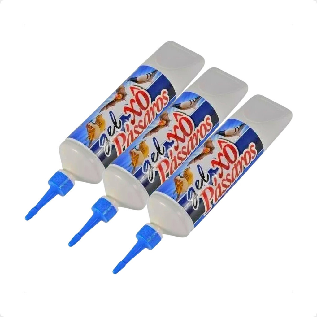 3 Afasta Repele Morcego Pombo Pardal Gel Xo Passaros 250g