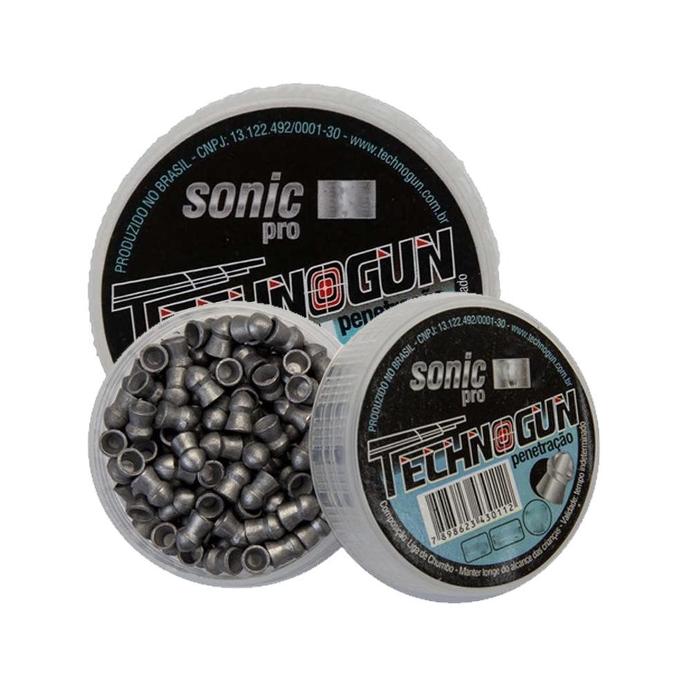 2 Latas de Chumbinho Sonic Pro 4.5mm 500 Unidades - Technogun