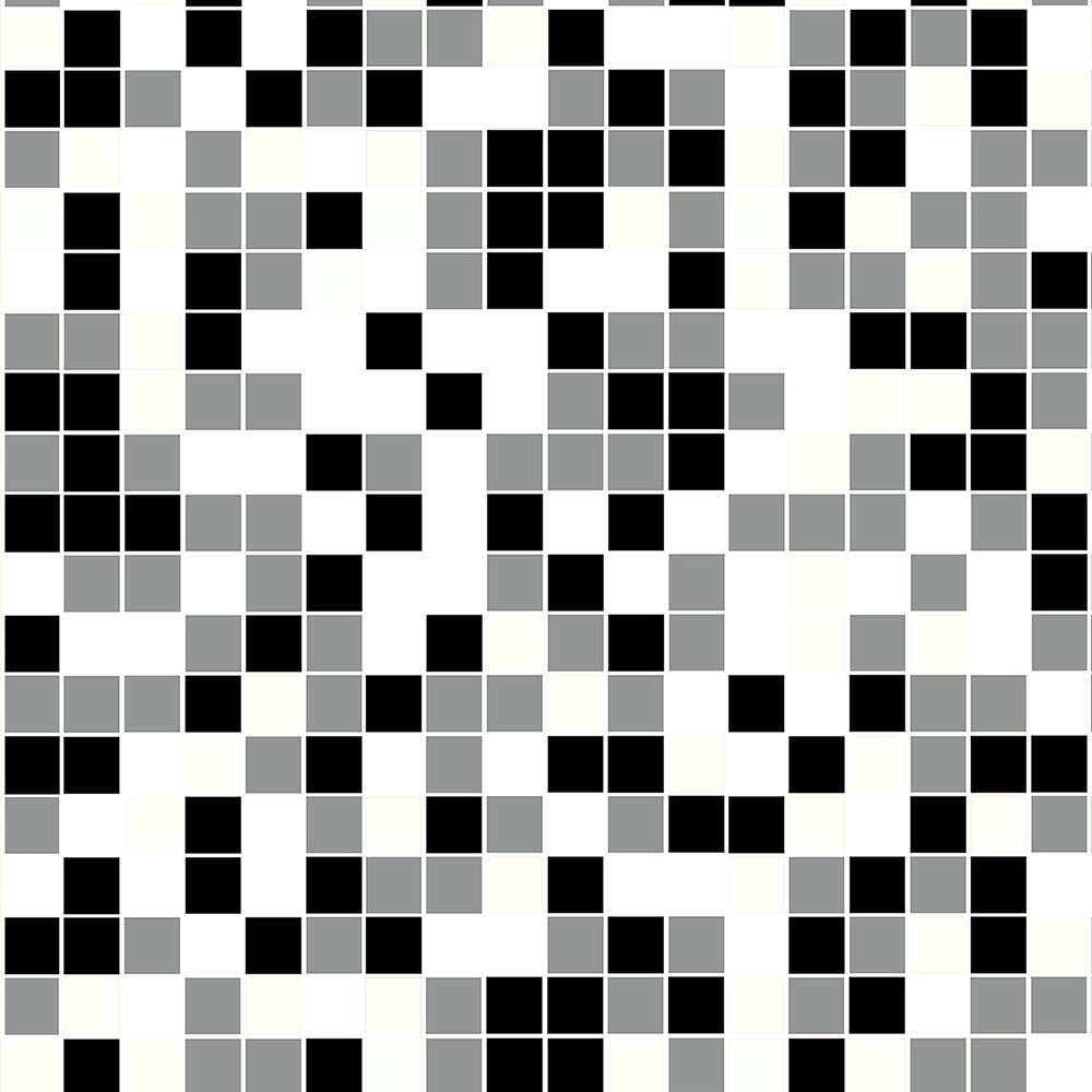 Adesivo Azulejo Pastilhas Em Tons de Preto, branco e Cinza para Área Gourmet