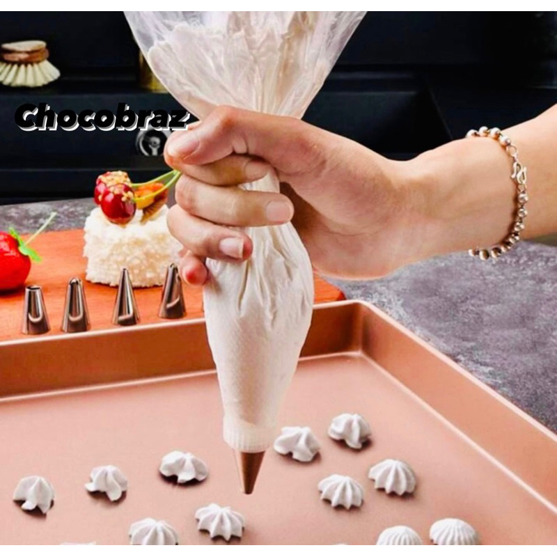 100~500 Saco Manga de Confeitar 18x28 PRIME CHEF Para Bico Confeiteiro Cozinhas