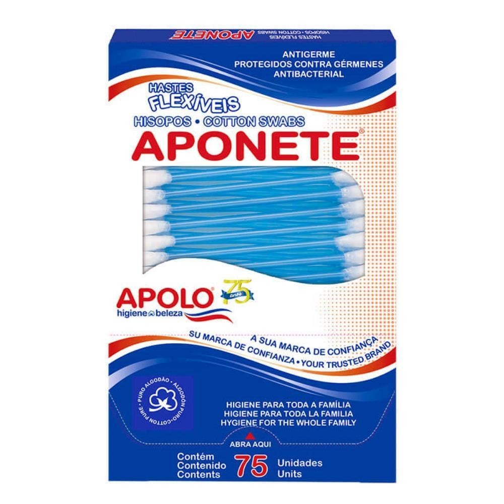 APONETE HASTES FLEXÍVEIS COM 75 UNIDADES