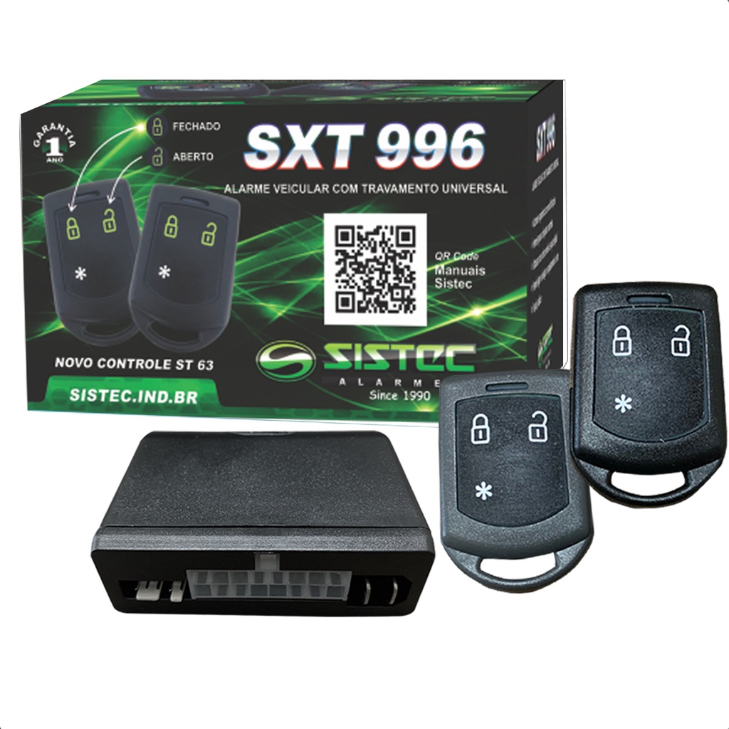 Alarme Automotivo Carro Sistec Sxt 996