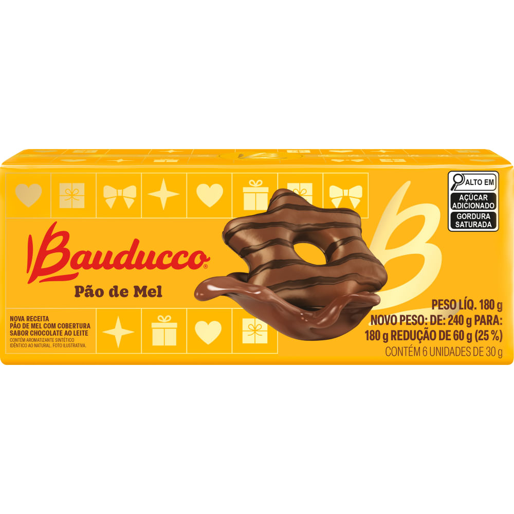 [Regional] Pão de Mel Chocolate ao Leite Bauducco 180g