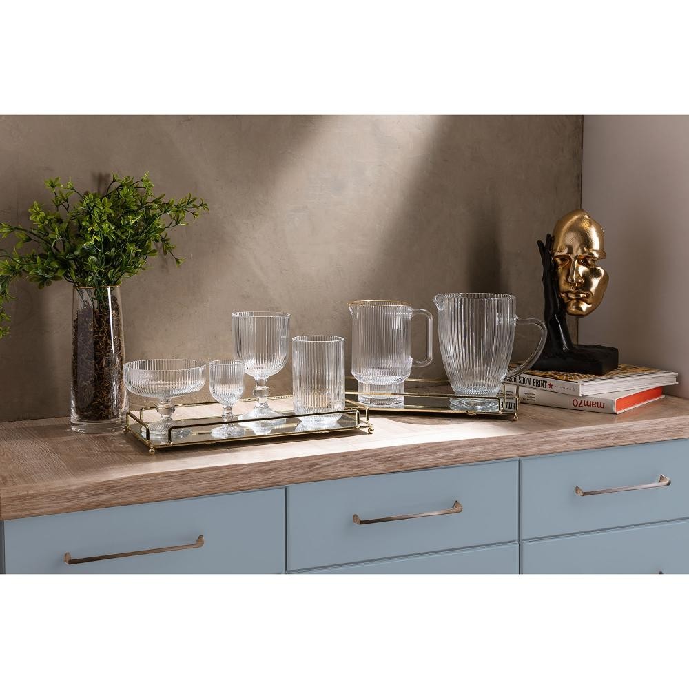 2 Taças Wolff Lines de Vidro 380ml