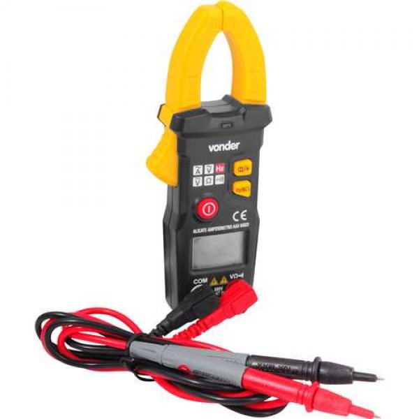 Alicate Amperímetro Digital Inteligente Vonder AAV6002I CAT III 600V com NCV e Auto Range