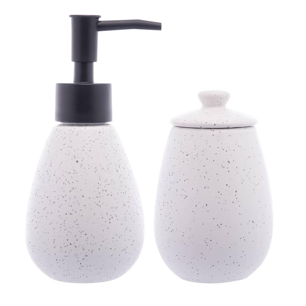 2 Peças Wolff Granilite para Banheiro de Cerâmica Branco
