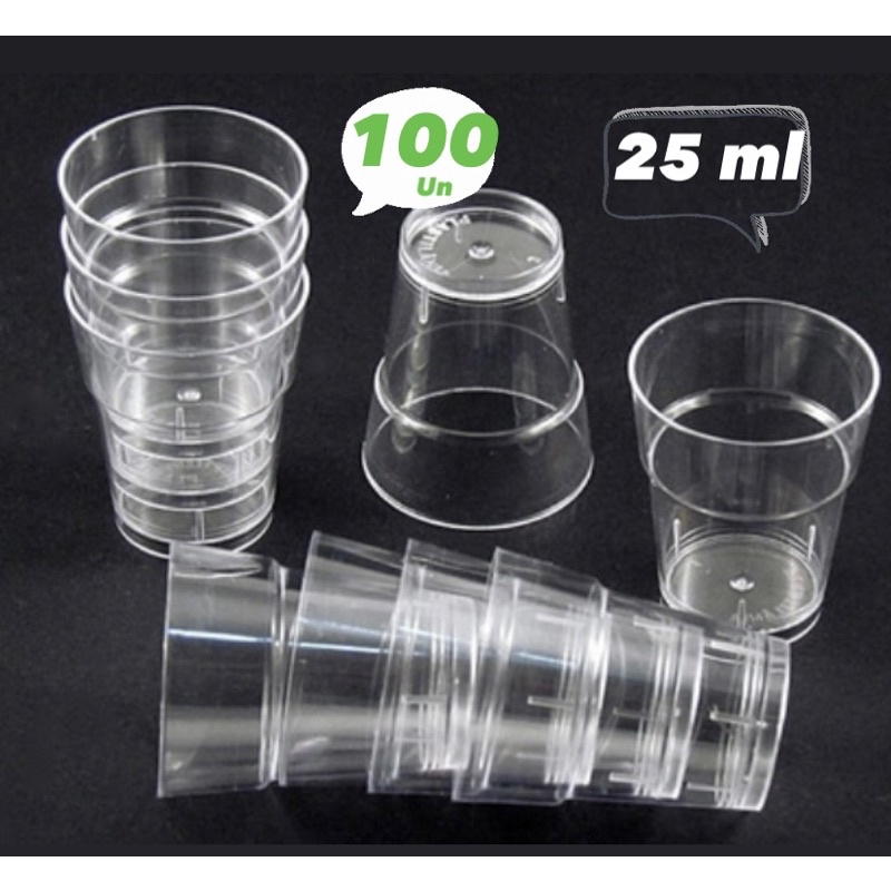100 MINI COPOS ACRÍLICOS 25 ML – SANTA CEIA / BRIGADEIRO DE COPO OFF