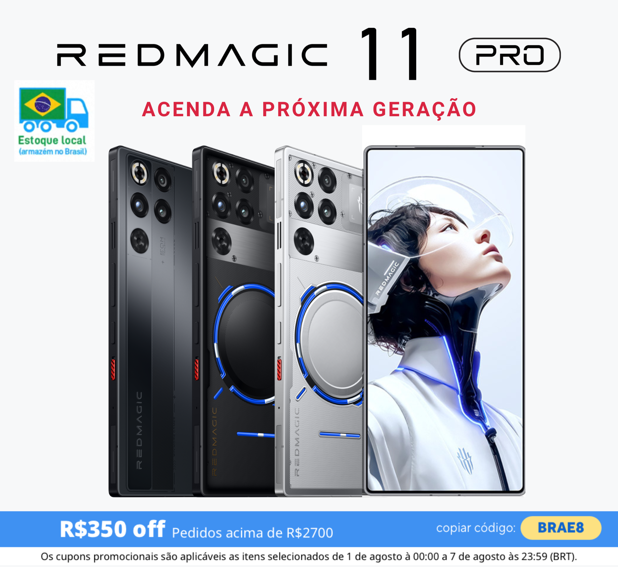 REDMAGIC NX789J 11 Pro Celular Gamer Snapdragon 8