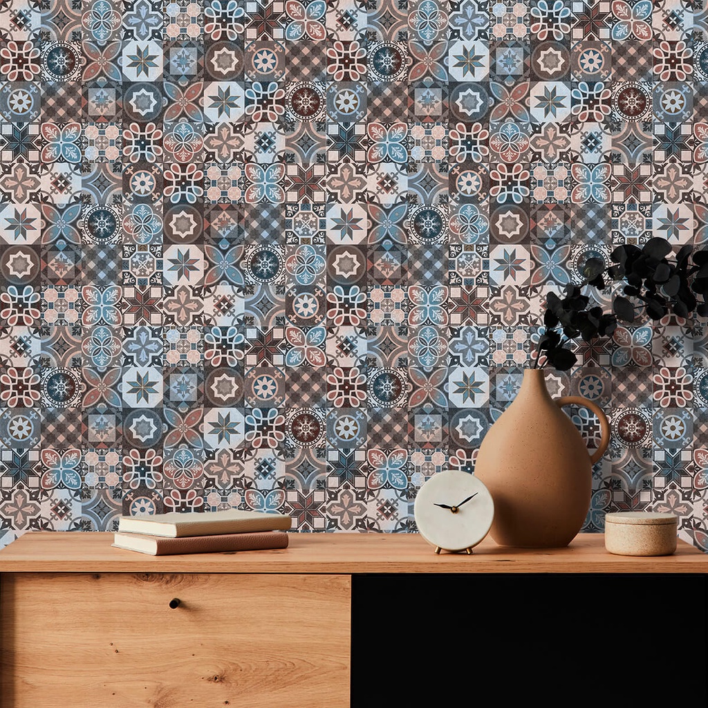 Adesivo de Azulejo Hidráulico Veneza Decoração Inove