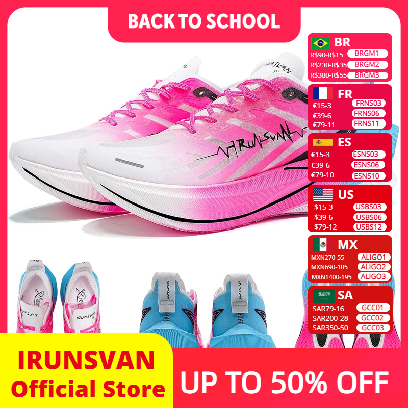 [Moedas R$254]Tenis IRUNSVAN Shadow Wings 3.0 Carbon Plate Running Shoes for Marathon