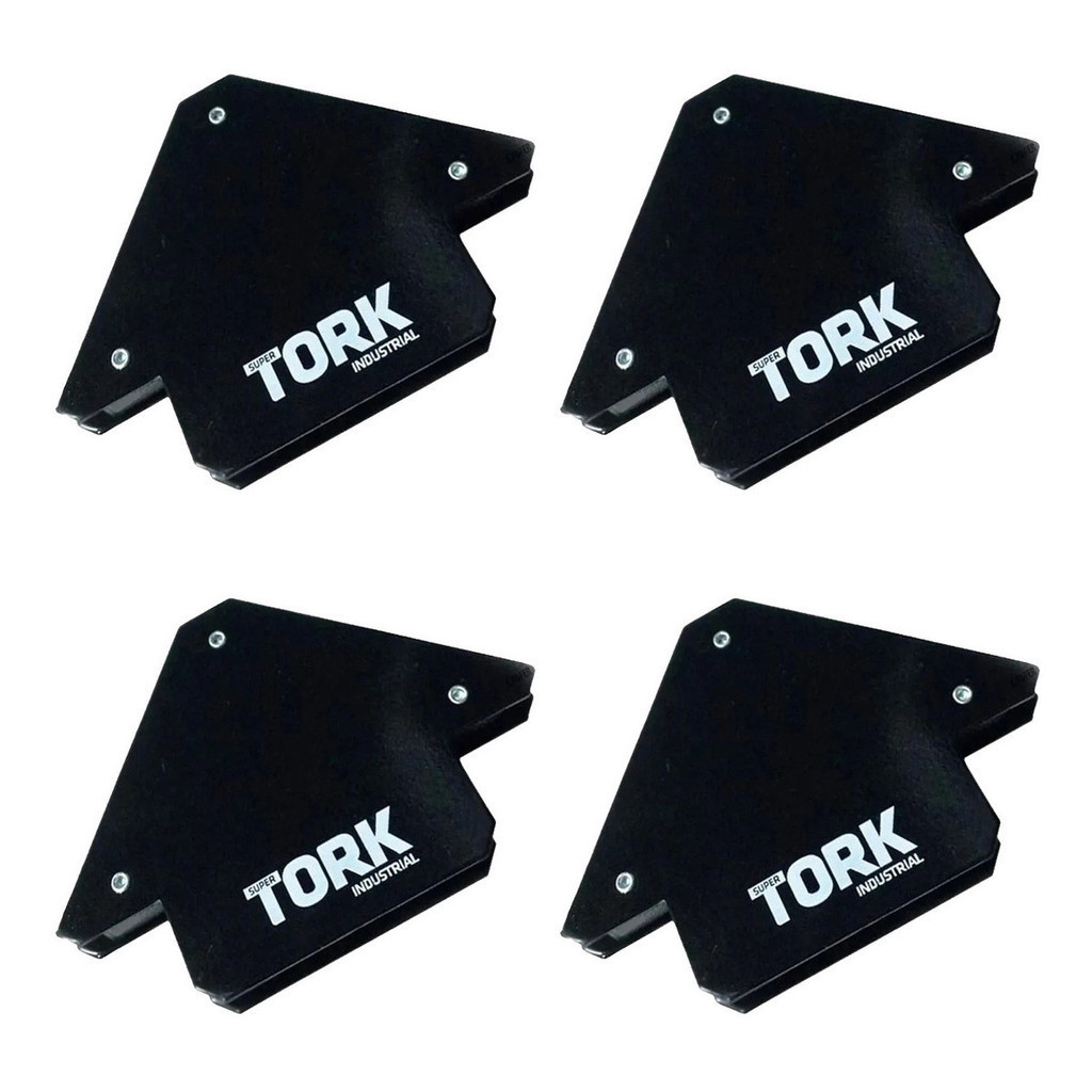 4 Esquadros Magnético Para Solda 12kg Serralheiro Super Tork