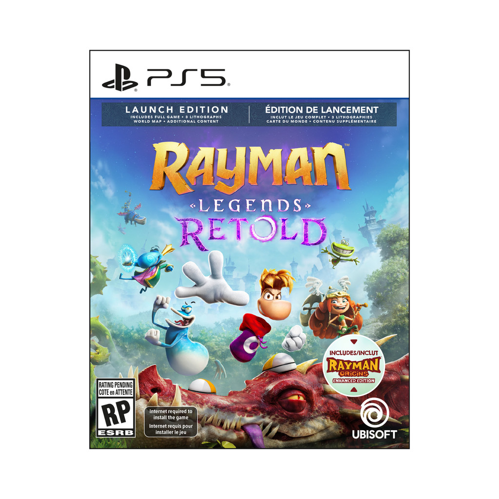 Rayman Legends Retold Edição PS5 Mídia Física