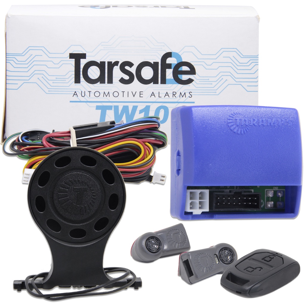 Alarme Automotivo Carro TW10-1 SB G4 - 1 Controle TR5 Sem Presença Trava Tarsafe