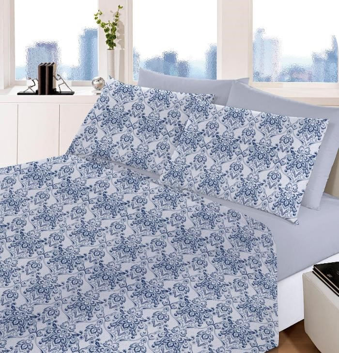 Jogo de Cama Queen Santista Micropercal 4 Peças