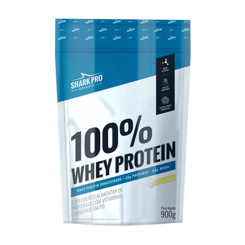 100% Whey Protein Refil Leitinho 900g - Shark Pro