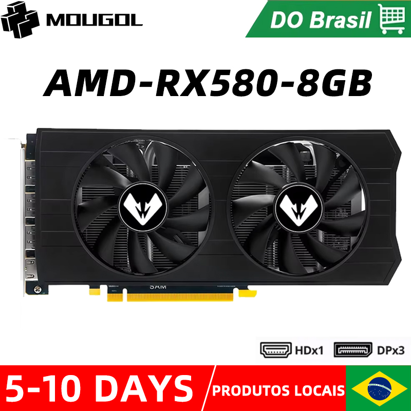 [Aliexpress/BR] - Placa de vídeo MOUGOL RX580 8G - R$605,78