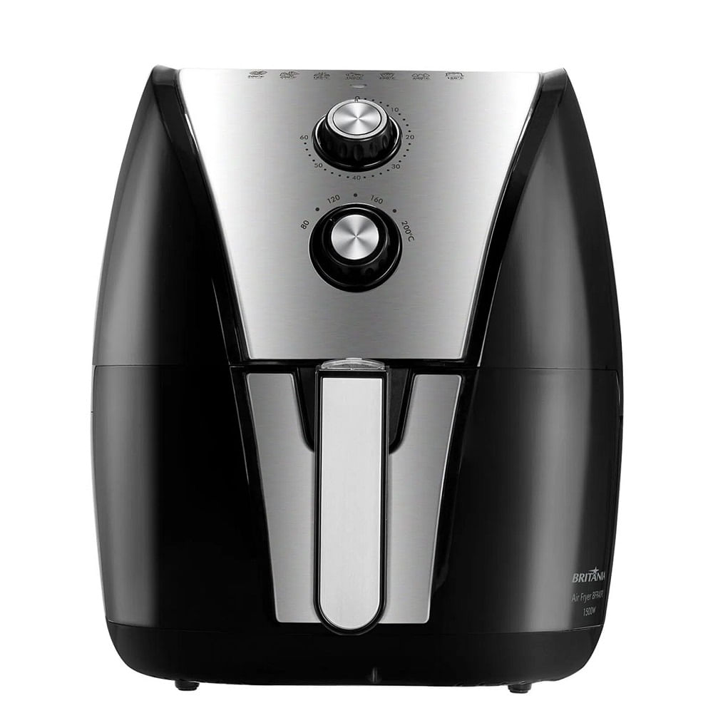 Air Fryer Britânia 4,35 Litros Preto e Inox 127V BFR40PI