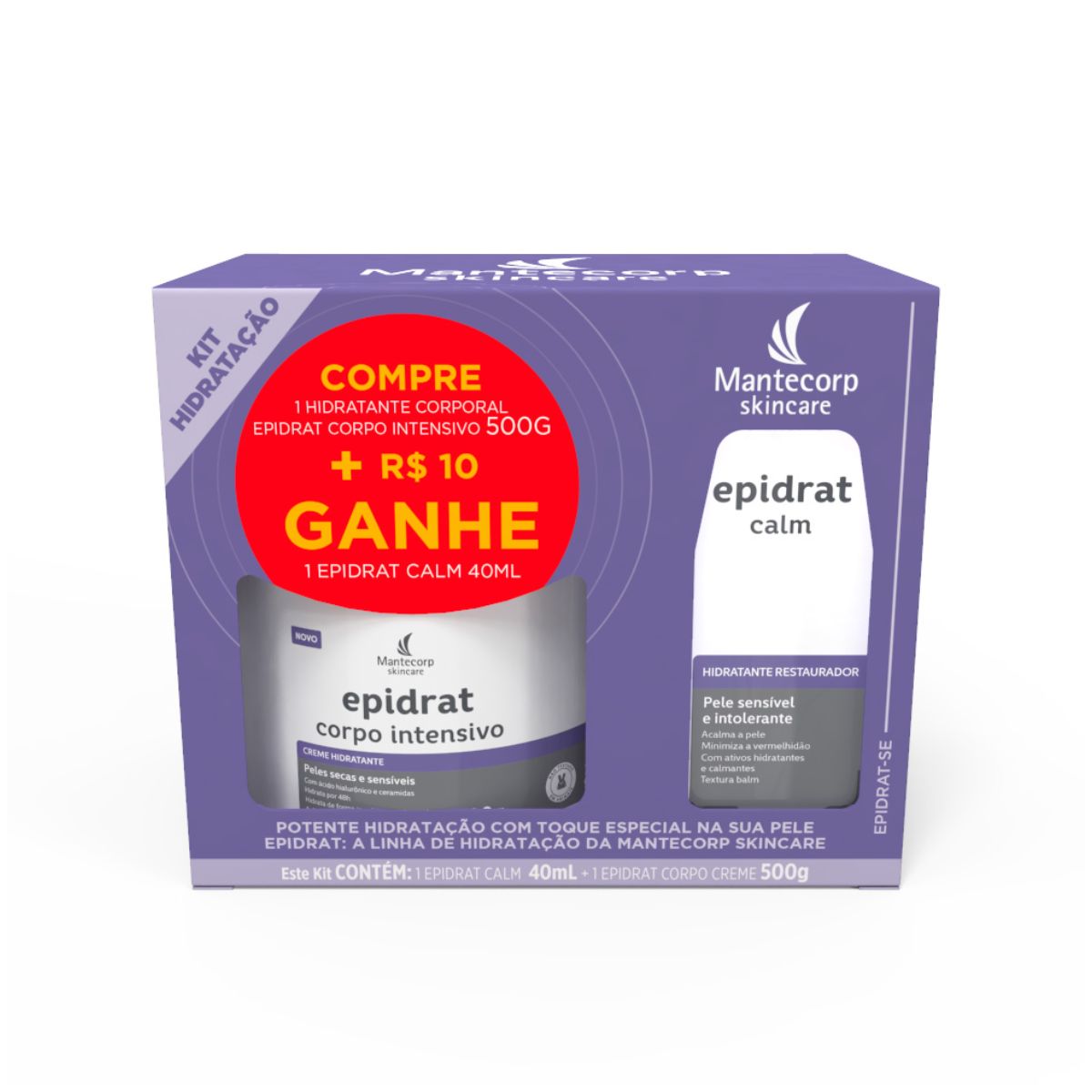 Kit Mantecorp Epidrat Intensivo + Calm Restaurador